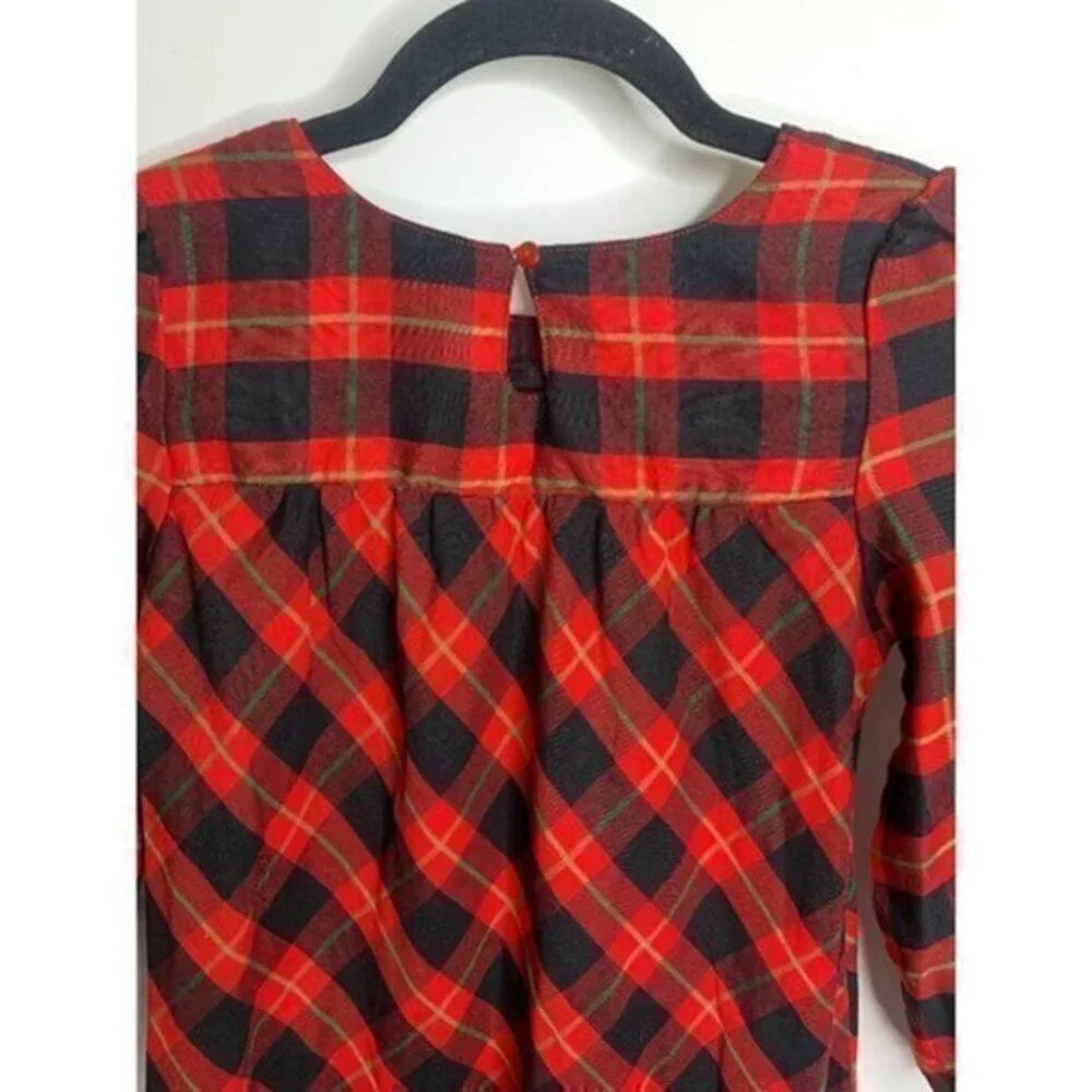 Disney Minnie Mouse Holiday‎ Plaid Nightshirt for Girls Dress Sz 7/8 - Picture 8 of 10